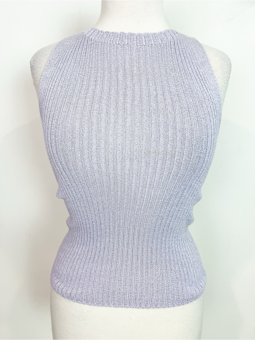 ZARA LAVENDER SLEEVELESS KNIT SWEATER TANK WOMENS SZ SMALL